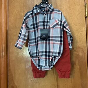 The original Ben Sherman plaid 2 piece set for the little man